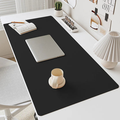 PU Leather Mouse Pads Desk Mat for Office Solid Color Gaming Waterproof Non-slip Computer Pad Keyboard Pads