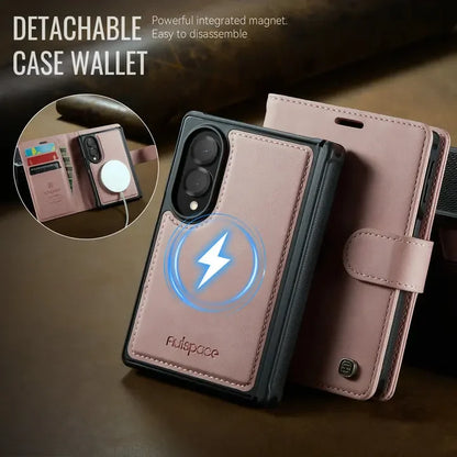 Galaxy Z Fold8 2 In1 Detachable Flip Cover Leather Wallet Case For Samsung Galaxy Z Fold 8 Magnet Card Slots Holder Wallet