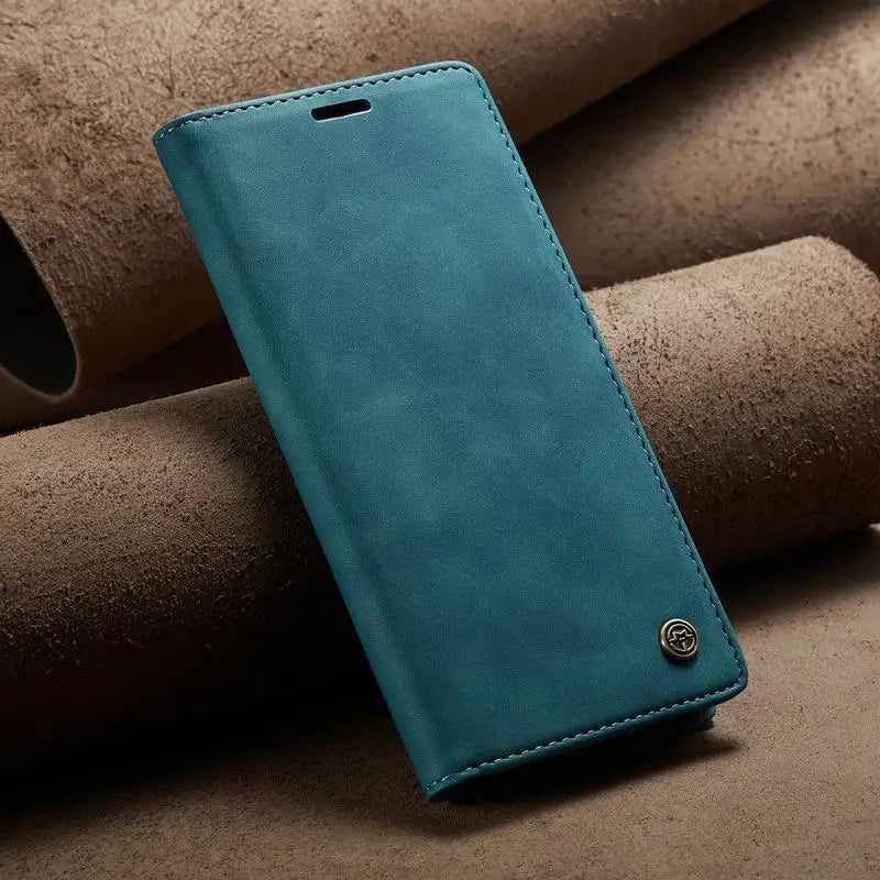 Leather Case For iPhone 17 16 15 14 13 12 11 18 Pro Max Air 16E X XR XS Max SE 2020 6 6s 7 8 Plus Luxury Magnetic Phone Cover