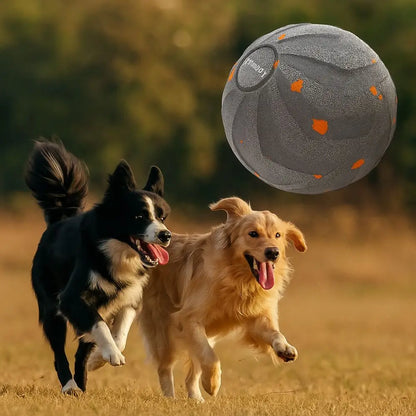 Bite Resistant Smart Dog Toy Ball Wear Resistant Durable Automatic Moving Ball Toy with Light USB Rechargeable Dog Bouncing Ball