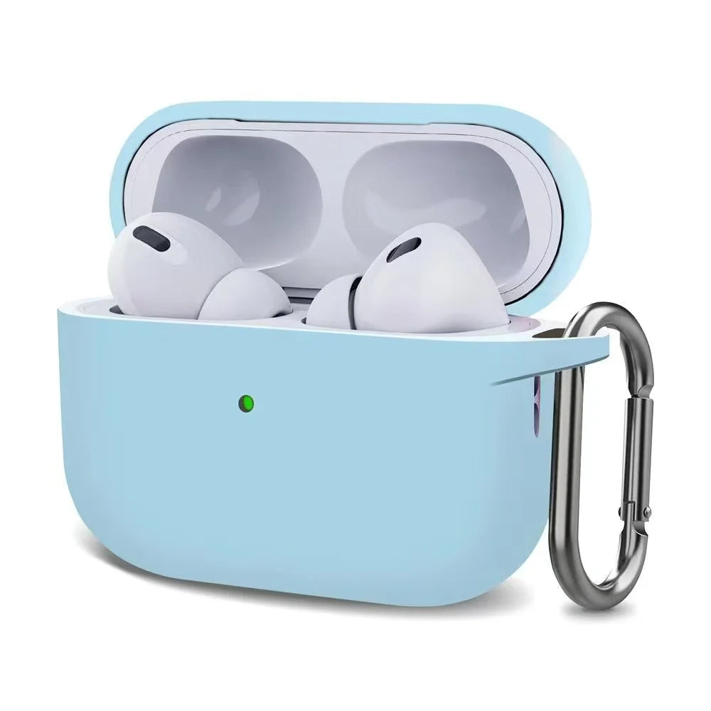 For AirPods Pro2 Case Silicone Earphone Cover For AirPods Pro 2 2nd Generation Cases Headphone Coque Protective Sleeve With Hook