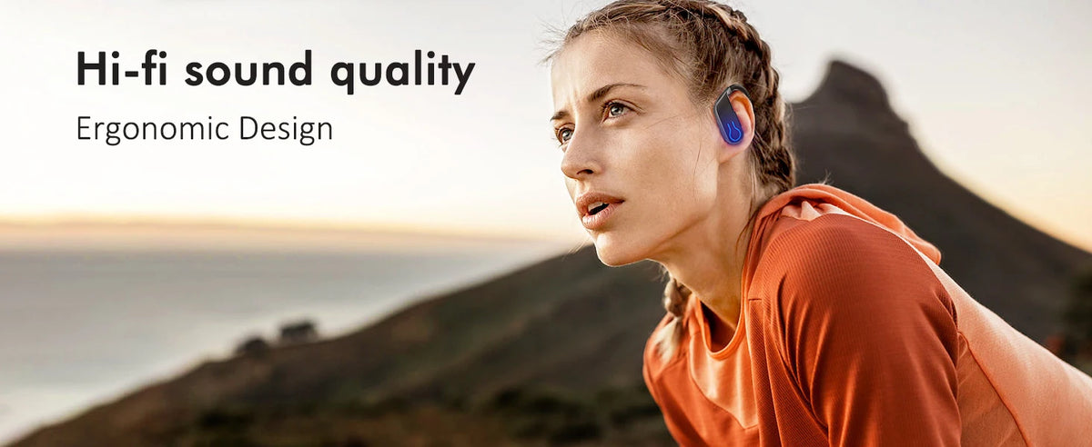 Wireless Earbuds,Bluetooth Sport Headphones,40H Playtime Earhook Headset,Wireless Earphone 6D Stereo HiFi Sound Noise Cancelling