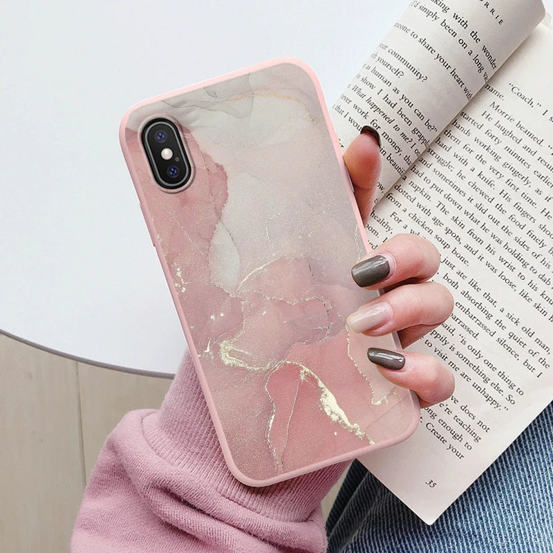 Fashion Marble Cover For iphone X XS MAX Soft Protective Cases Silicone Coque Bumper Fundas For iphone X XSMA iphoneX Shell Bags