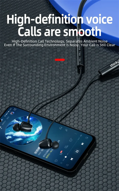 Origial Lenovo HE05X Bluetooth Earphones Earphone Waterproof Earplugs HIFI Sound Magnetic Neckband Headset Sports Headphone Gift