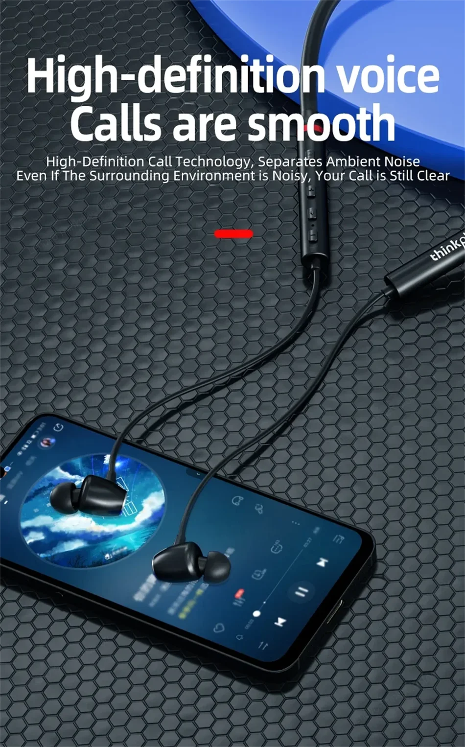 Origial Lenovo HE05X Bluetooth Earphones Earphone Waterproof Earplugs HIFI Sound Magnetic Neckband Headset Sports Headphone Gift