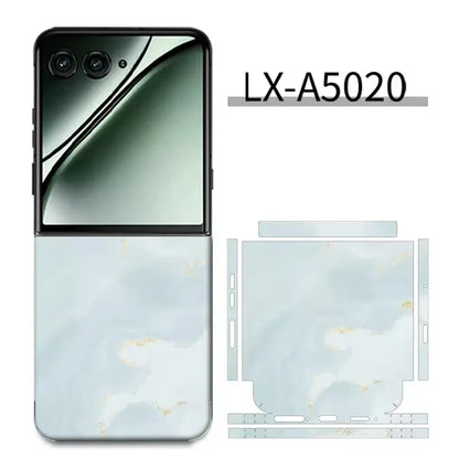 Colorful Anti-Scratch Phone Skin For Motorola Razr60 40 50 Ultra Back + Hinge Decal Matte Film For Moto Razr 40 50 Decal Sticker