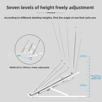 Tablet Stand Holder Folding Heat Dissipation Storage Lifting Adjustable Laptop Stand for Ipad