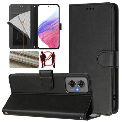 Solid Color Leather Flip Case For Motorola Moto G86 G56 G06 G75 G55 G35 G15 G05 G84 G54 Power G34 G24 G14 G04 Wallet Cover
