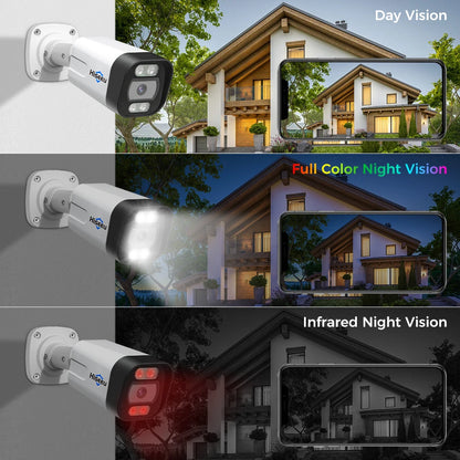 Hiseeu POE 5MP 8MP 4K IP Camera Color Night Vision Face Detection Waterproof H.265 Home Security Surveillance CCTV Cameras