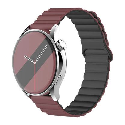 Magnetic Loop For Samsung Galaxy watch 7/6/5 pro/4/Classic/active 2 20mm 22mm band Silicone link bracelet huawei GT 2-3-4 strap