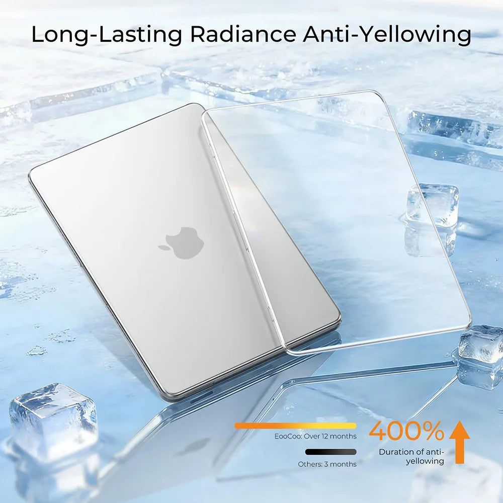 Crystal Clear Laptop Case For Macbook Neo 13 A3404 Case Mac Book Neo A18 Pro Chip 2026 Scratch Resistant Protective Cases Cover