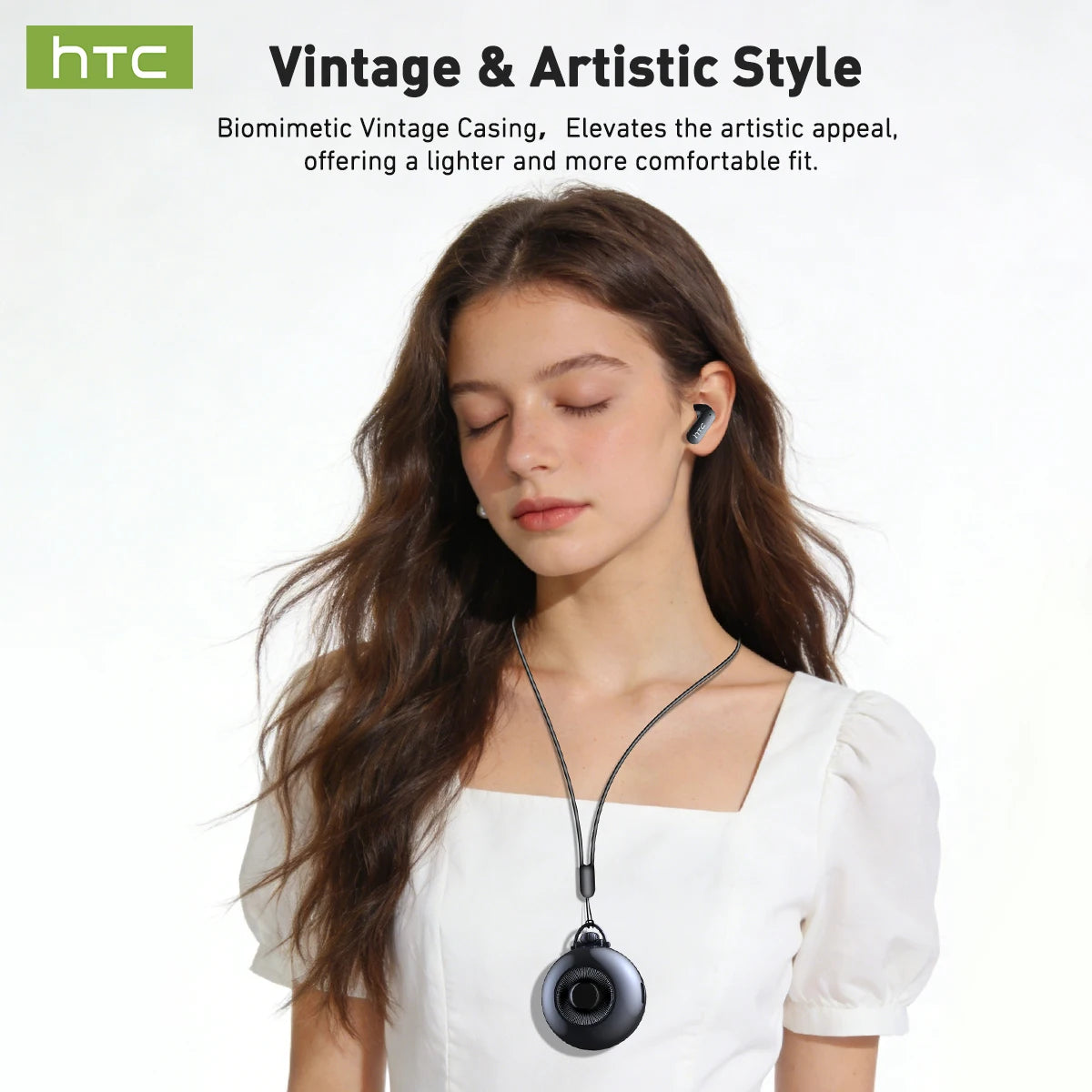 HTC NE71 True Wireless Earbuds ANC Noise Cancelling Bluetooth 6.0 22H Playtime In-Ear Comfort Gaming Low Latency
