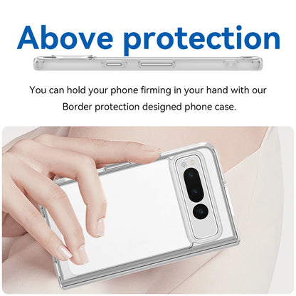 For Google Pixel Fold Case Luxury Silicone Clear Bumper For Pixel Fold Capa TPU Shockproof Case For Google Pixel Fold Cover
