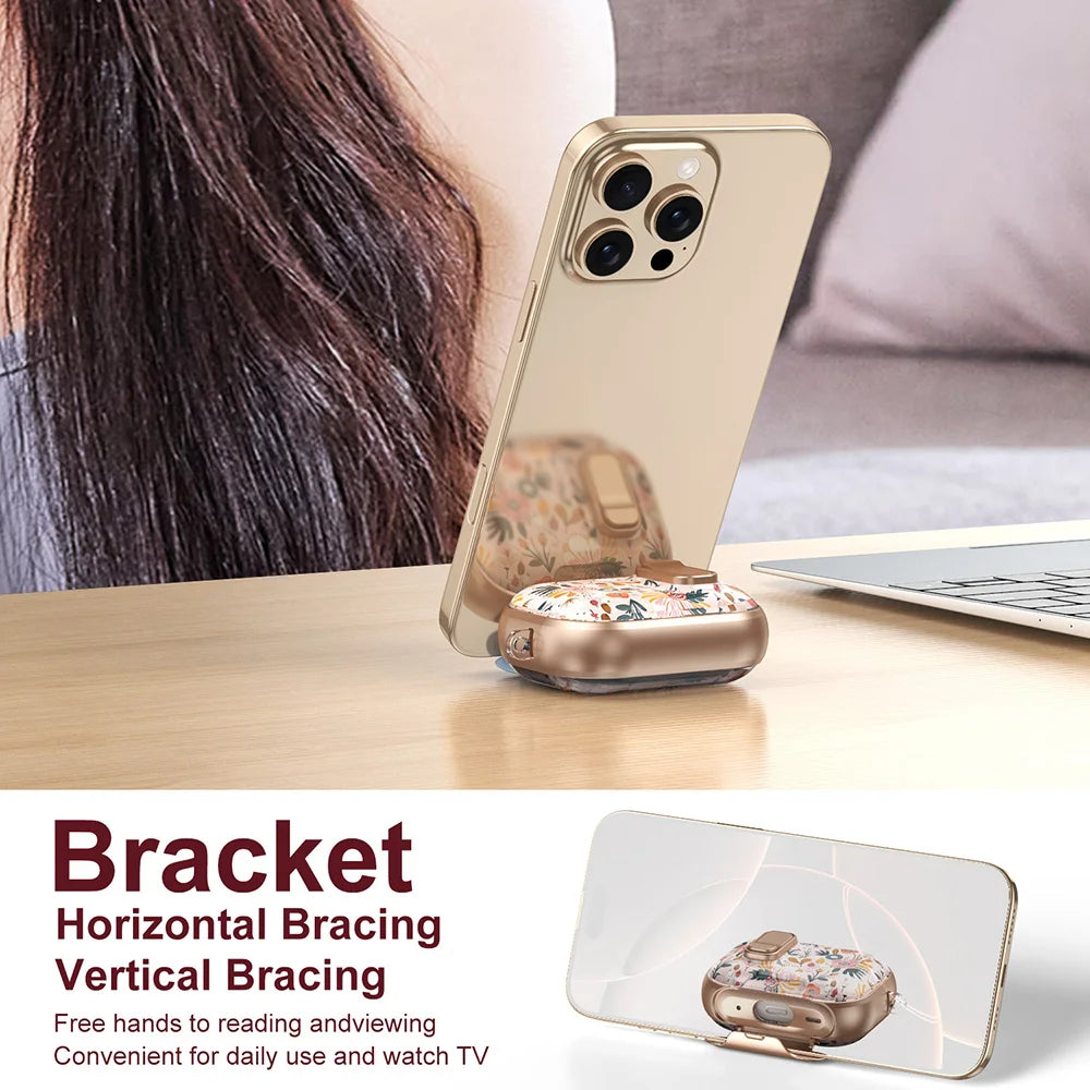 Transparent Crystal Wireless Bluetooth Earphone Case for Airpods Pro 2 3 2nd Leopard TPU Switch Lock Cover for Airpods 4 Sleeve
