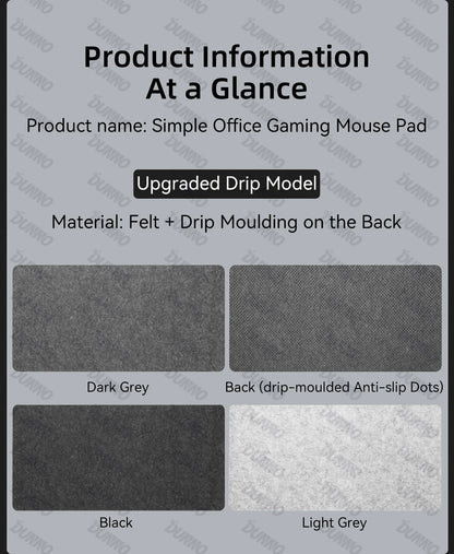 Large Size Gaming Mouse Pad Non-slip Wool Felt Mousepad Office Desk Mat Protector Table Laptop Cushion Keyboard Mat Premium