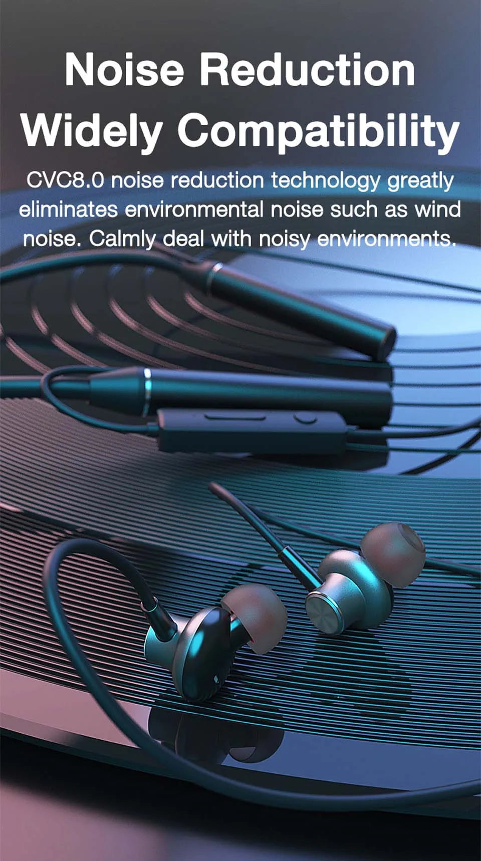 Wireless Headphones Neckband Bluetooth Earphone 180 Hours Long Battery With Microphone High Quality Headset For Sport