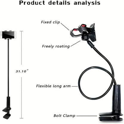 Multifunction Lazy Holder Adjustable Long Arm Universal Mobile Phone Holder Long Arm Cellphone Clip Home Bed Desktop Mount Phone