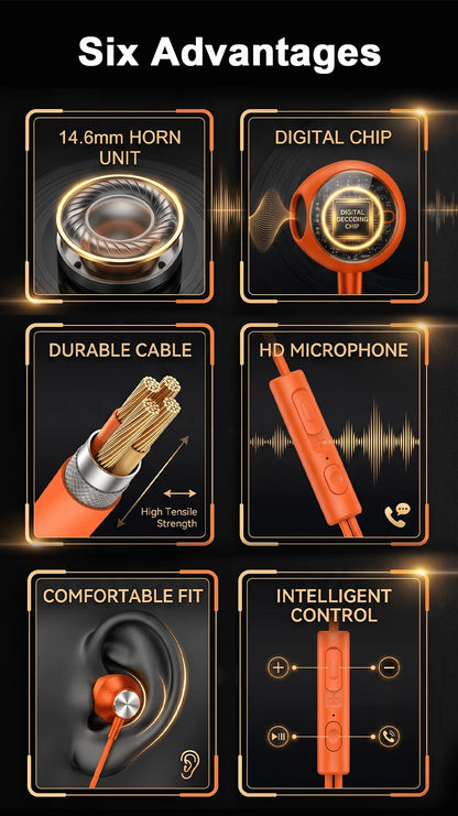 For Samsung Headphones Type C Wired In Ear Earphones HiFi Surround Sound USB C Earbuds For Samsung Galaxy S26 S25 S24 S23 S22