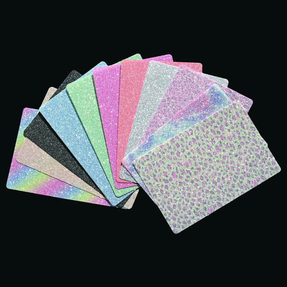 FONLYU 50PCS Bling Glitter Back Skins For iPhone Universal Decorative Rear Stickers For Screen Protector Film Cutting Machine