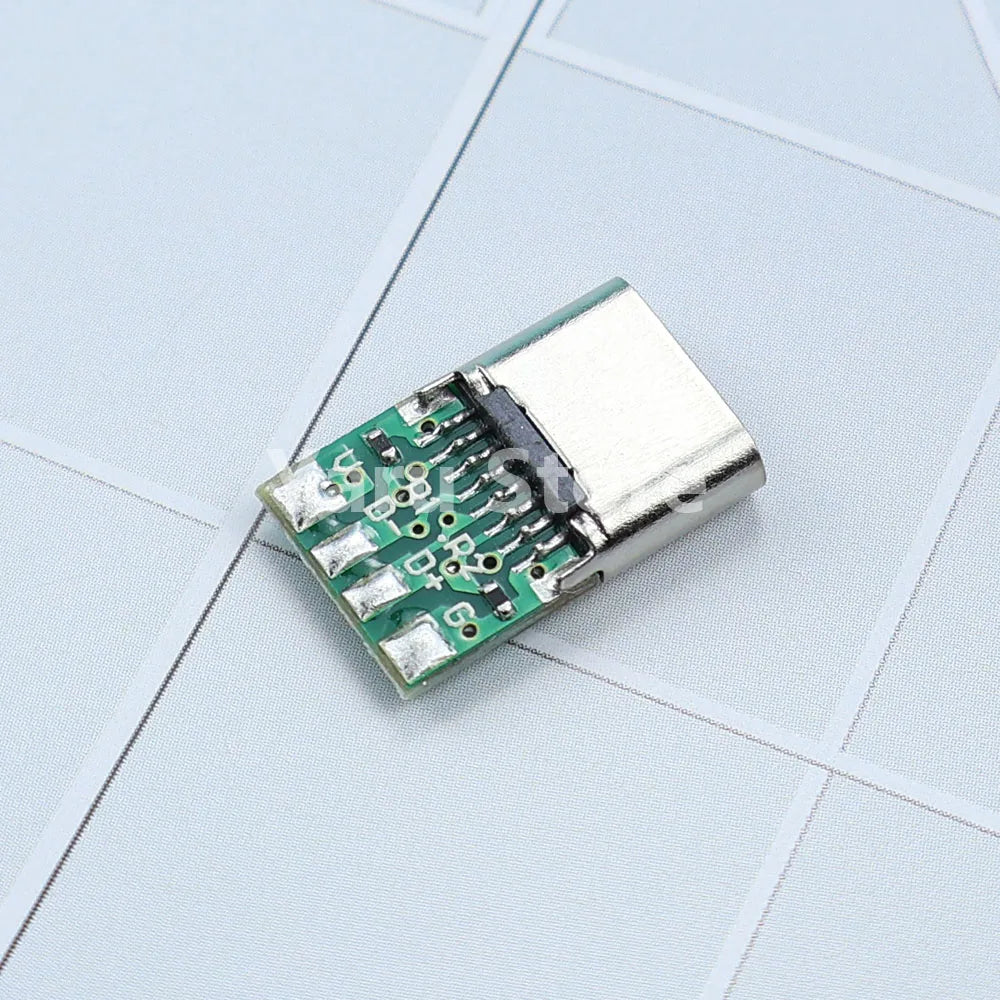 16pin USB Electric Terminals Welding DIY Data Cable Support PCB Board USB Type C Female Connectors Jack With Dual 5.1K Resistors