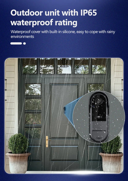 M16S M15S WiFi Wireless Intercom Smart Doorbell 4.3inch IPS Screen Video Security Camera Two-Way Intercom HD Surveillance Camera