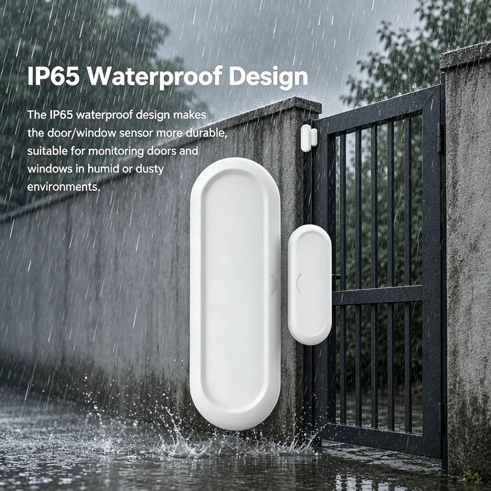 Zigbee 3.0 Door Window Sensor IP65 Waterproof & Non-Waterproof Versions Magnetic Contact Alarm Home Assistant Zigbee2MQTT