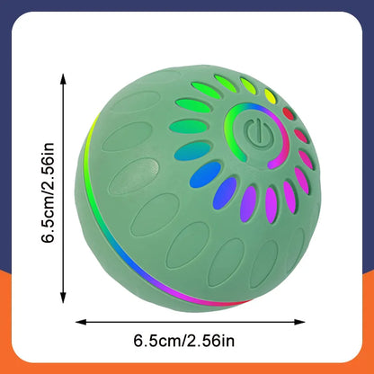 Interactive Smart Dogs Toys Balls - USB Automatic Moving Bouncing Ball for Puppy to Large Dog - Electronic Pets Ball Birthday Gi