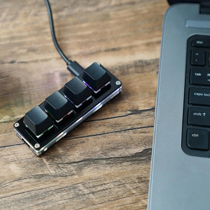 USB Programming Macro Custom Mechanical Keyboard RGB 24/16/12/9/8/4/3/2 Key Copy and Paste DIY Gaming Mini Keypad Macropad