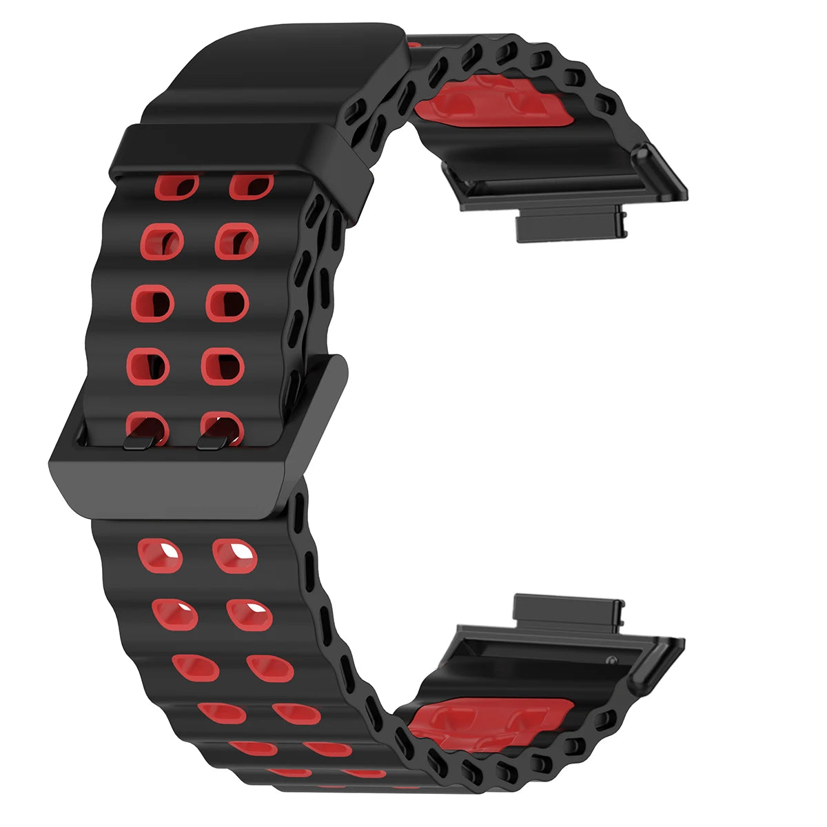 Soft Silicone Strap for Redmi Watch 6 5 4 Sports Two Tone Wristband for Xiaomi Mi Band 8 9 Pro Adjustable Rubber Wristband