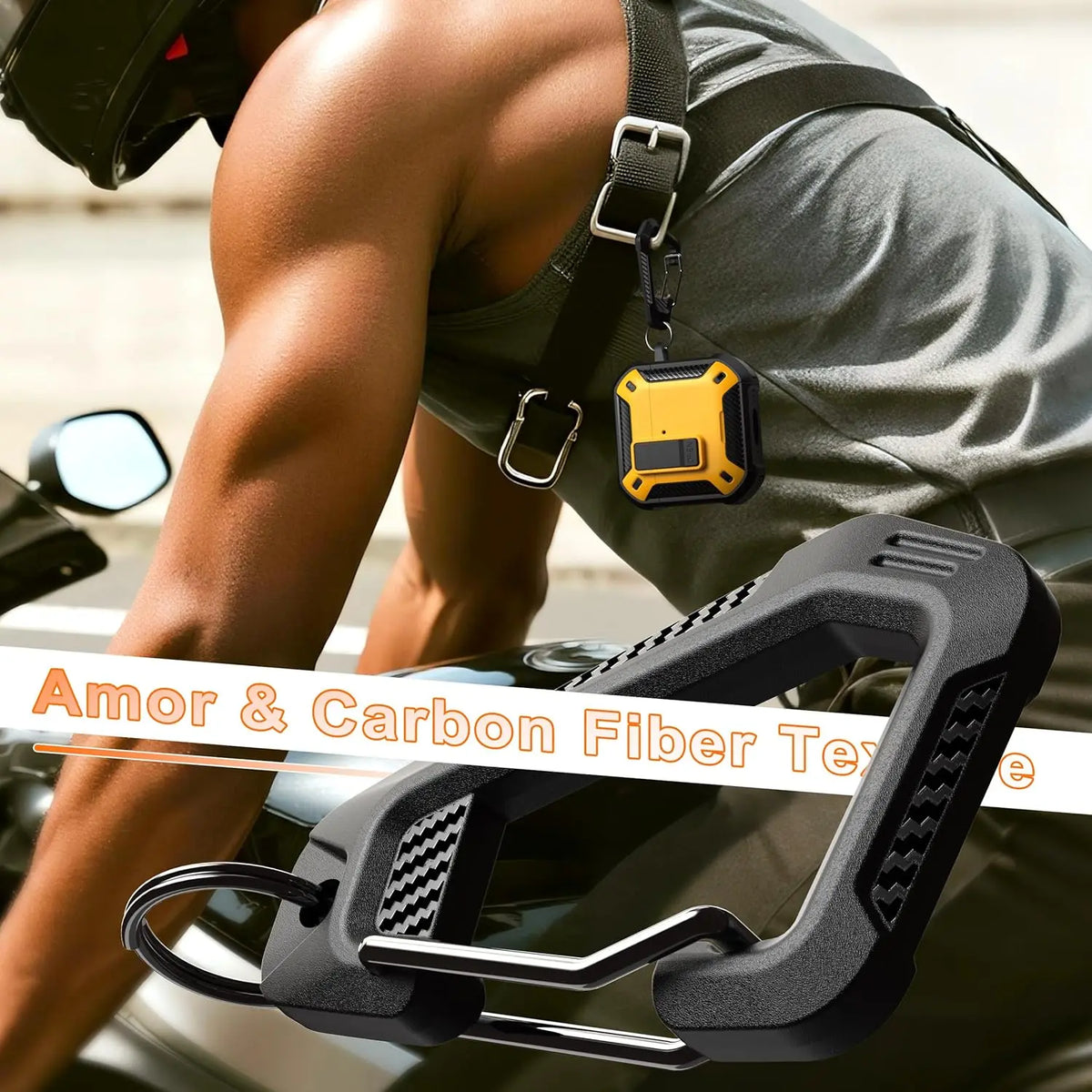 for AirPod 4 Case Carbon Fiber Elements Military Drop Proof Auto Pop up Cover with Cleaning Kit for Men AirPods 4 Earbuds Funda