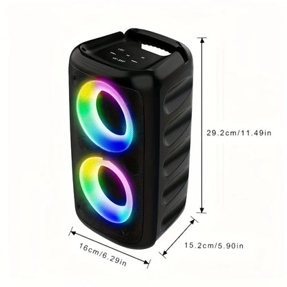 Wireless Karaoke Bluetooth Speaker Subwoofer Portable With Microphone Radio FM Lamp Machine Sound Box Music LED TWS Caixa De Som