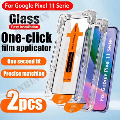2 PCS Screen Protector For Google Pixel 11 Pro/10 Pro 11 Pro XL 9 Pro Fingerprint Unlock Tempered Glass