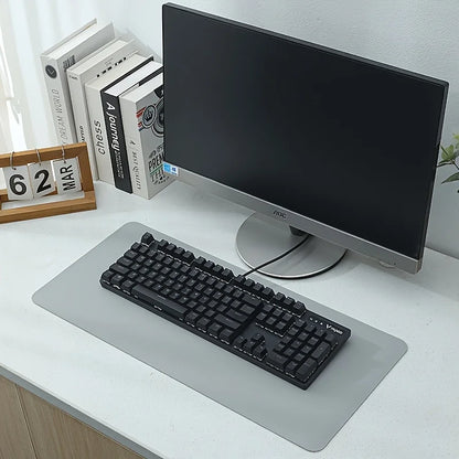 PU Leather Mouse Pads Desk Mat for Office Solid Color Gaming Waterproof Non-slip Computer Pad Keyboard Pads
