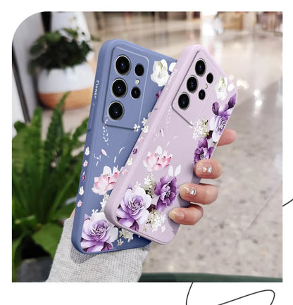 Beautiful Peony Phone Case For Samsung Galaxy S25FE S24 S23 S22 S21 S20 S10 S10E Ultra Plus FE Note 20 Ultra 10 Plus Cover