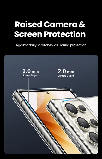 UGREEN Clear Case For Samsung Galaxy S25 Ultra Shockproof Transparent Case Cover Protective TPU for Samsung S24 Ultra Case