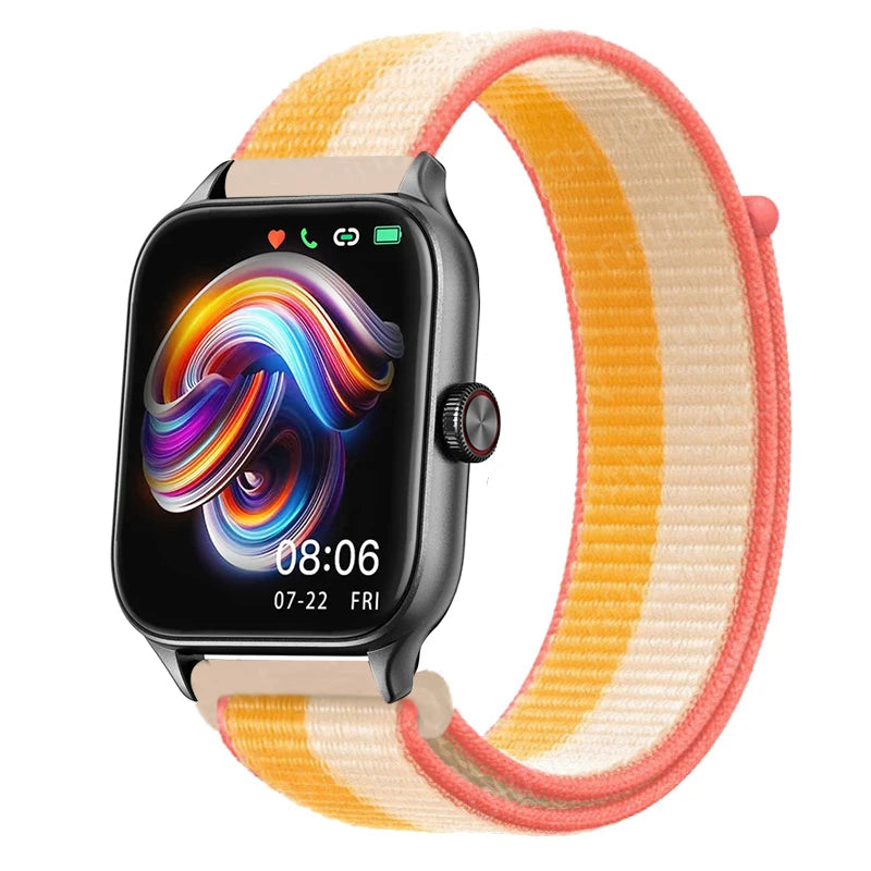 Nylon Loop Band For Amazfit GTS 4/3/2e Mini/GTR 4/3/2e/Balance/Stratos 20/22mm Watch Bracelet for Correa Amazfit Bip 5-6 Straps