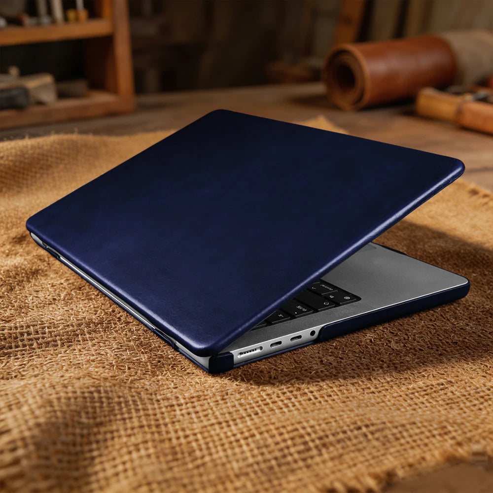 Laptop Genuine Leather Case for Macbook Air 15 A3448 M5 Pro 16 A3428 A3429 Pro 14 A3426 A3427 Air 13 A3449 M5 2026 Cover Cases