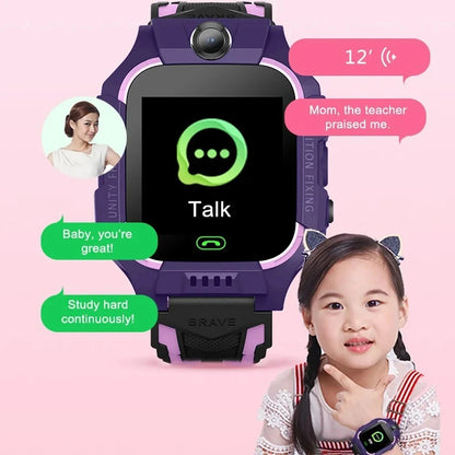 2026 New 2G Kids Smart Watch Sim Card Call HD Camera GPS Location SOS IP68 Waterproof LED Flashlight Smart Watch Boys Girls Ht23