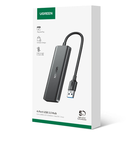 UGREEN USB3.0 HUB 4 Ports USB-A Splitter Slim USB Expander for Mouse Keyboard Flash Drive U Disk Printer and Laptop PC PS5 Xbox