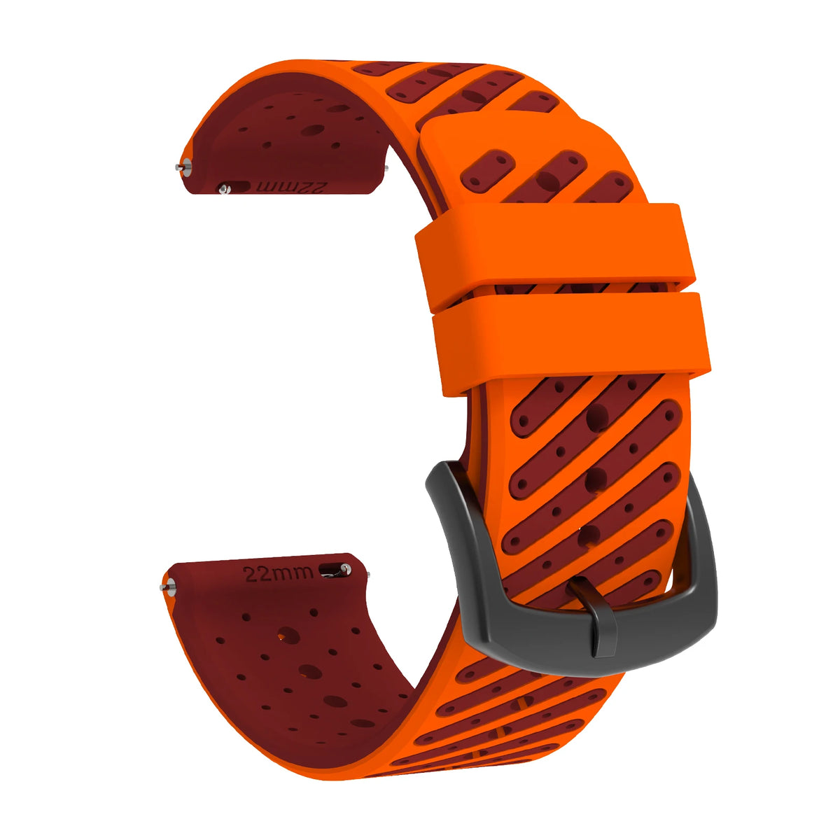 22mm Quick Release Two Tone Silicone Watch Strap For Garmin Forerunner 570 47mm 265 255 Music/Venu 3 2 45mm Sport Band Bracelet