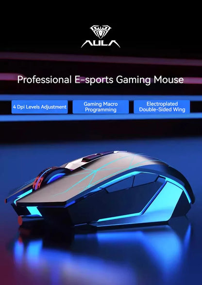 AULA F3087 Pro/F3087 Mechanical Keyboard 75% Layout Backlight Wired Full Key No Punch for Office E-Sport Gaming Keyboard