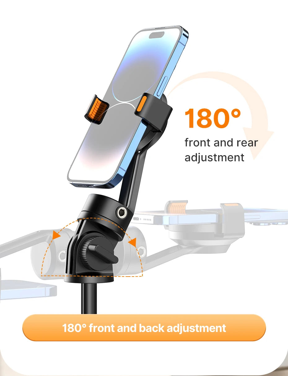 Ulanzi SK-05 Metal Smartphone Tripod Bluetooth Selfie Stick Desktop Tripod Travel Vlog Live Streaming for iPhone Android