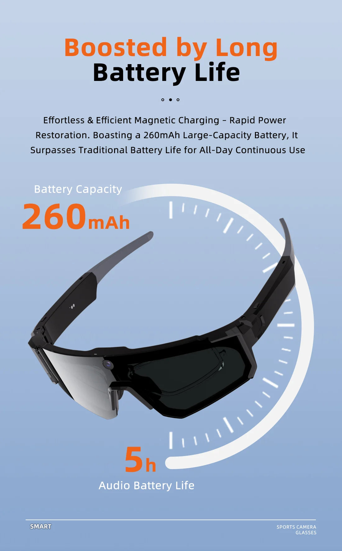 New AI Smart Shooting&Recording Glasses with 800W Camera HD Anti-Shake Bicycle Riding Shooting Artifact Windproof Goggles 2026