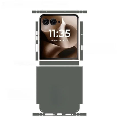 Colorful Anti-Scratch Phone Skin For Motorola Razr60 40 50 Ultra Back + Hinge Decal Matte Film For Moto Razr 40 50 Decal Sticker