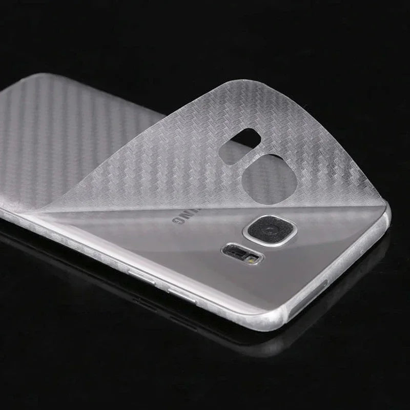10PCS Back Carbon Fiber Film For Samsung Galaxy S22 S21 S23 S24 S25 S26 Protective Back Cover For Samsung A14 A34 A54