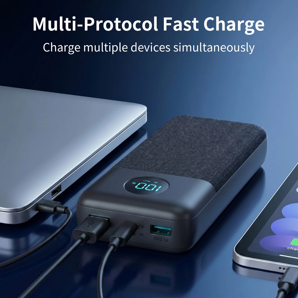 PD Charging 20000mAh Power Bank Portable Charger 3 Ports USB C External Battery Pack High Capacity Travel Backup Power For iPhone 16 15 14 13 Pro Max Plus iPad Mac Samsung Galaxy S25 S24 Ultra Pixel