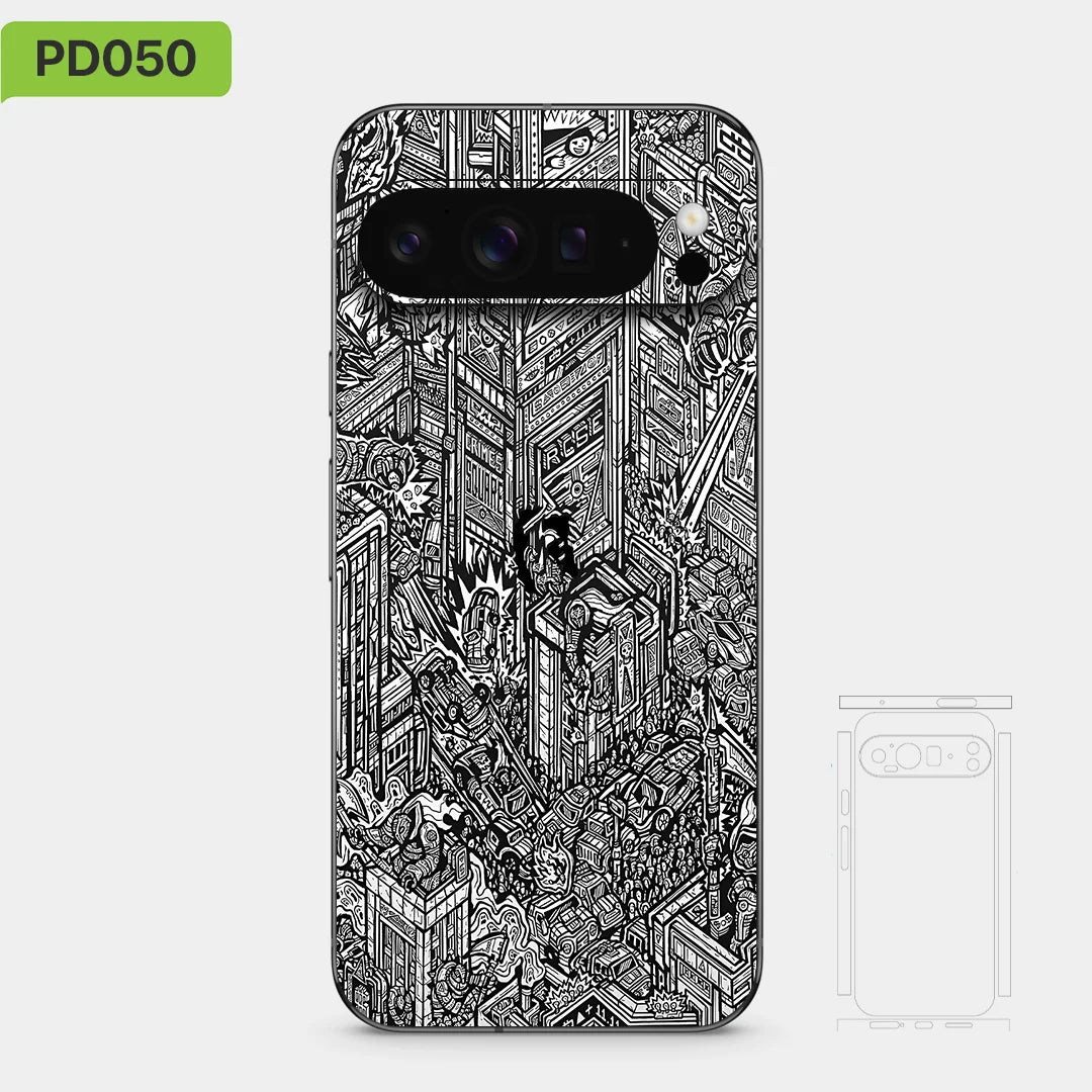 Colorful Decal Skin for Google Pixel 10 9 8 7 Pro 6 6pro Back Screen Protector Film Cover Case Macaroon Wrap Matte Sticker
