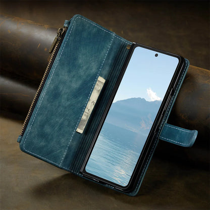 Leather Case for Samsung Galaxy Z Fold 8 7 6 Fold 5 4 3 Flip Purse Book Coque Retro Wallet Vintage Card Slots S-pen Holder