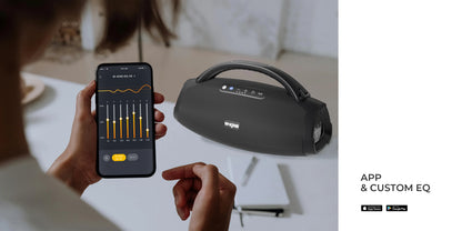 W-KING X20S Portable Bluetooth Speakers, 280W Stormbox Power With Subwoofer Ipx7/Guitar Input/Power Bank, TWS Connection Outdoor