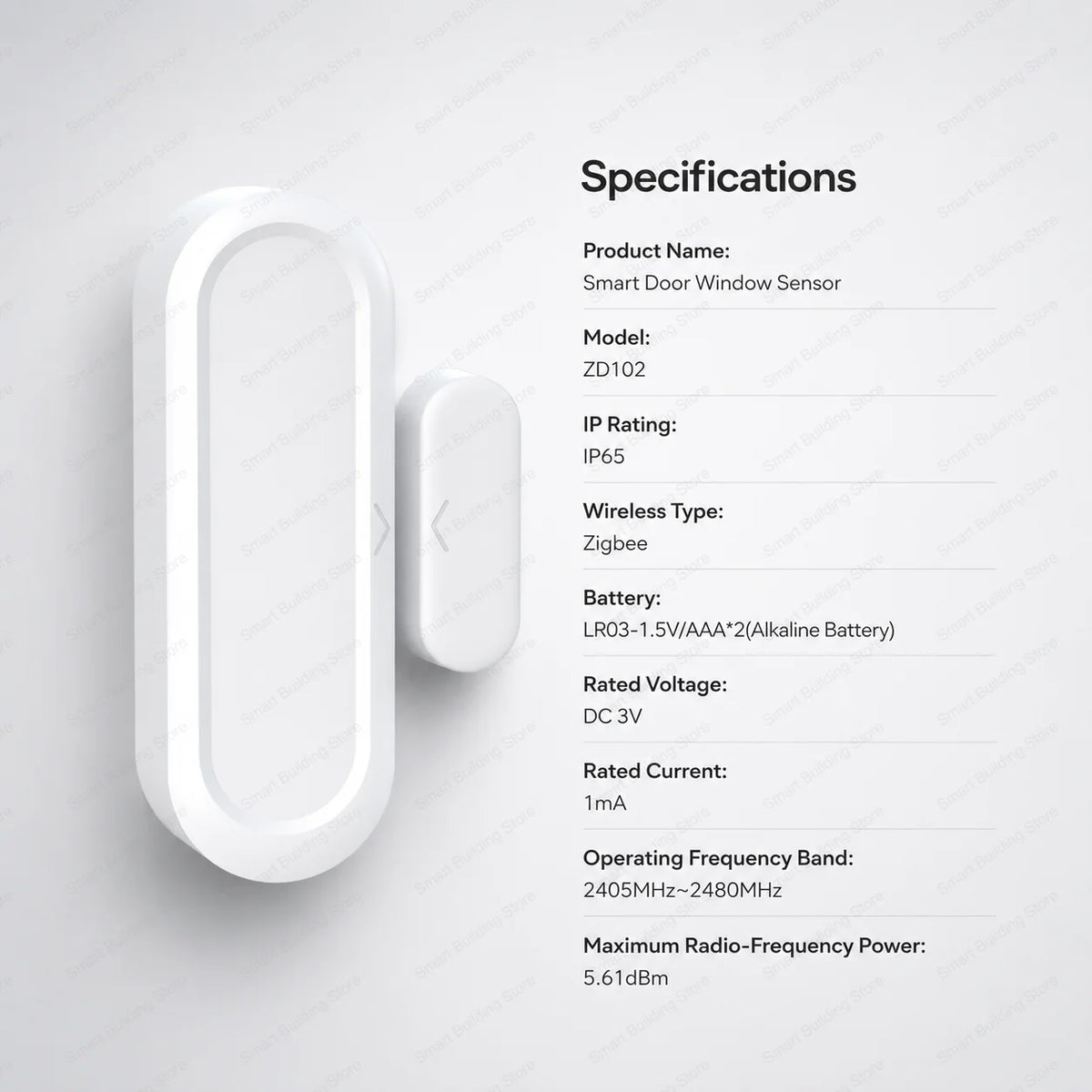 Zigbee 3.0 Door Window Sensor IP65 Waterproof & Non-Waterproof Versions Magnetic Contact Alarm Home Assistant Zigbee2MQTT